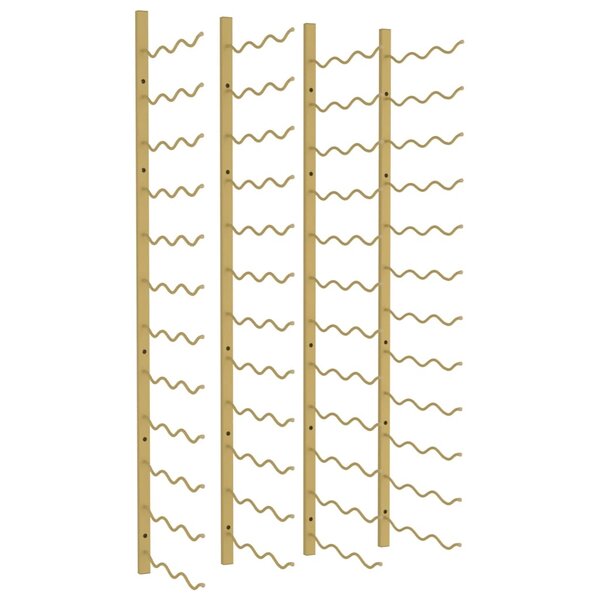 vidaXL Casier à vin mural pour 36 bouteilles 2 Pièces Doré Fer