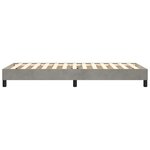 vidaXL Cadre de lit sans matelas gris clair 90x200 cm velours
