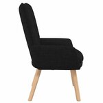 vidaXL fauteuil Noir 63 x 67 x 94 cm Tissu Sherpa