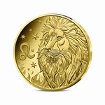 Signes astros - Lion - Monnaie de 5€ 1/2g or