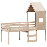 vidaXL Lit haut sans matelas 80x200 cm bois de pin massif