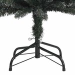 vidaXL Sapin de Noël artificiel mince avec support Vert 180 cm PVC