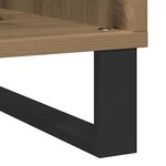 vidaXL Meuble à vinyles Bois ancien 85 x 38 x 89 cm Bois d'ingénierie