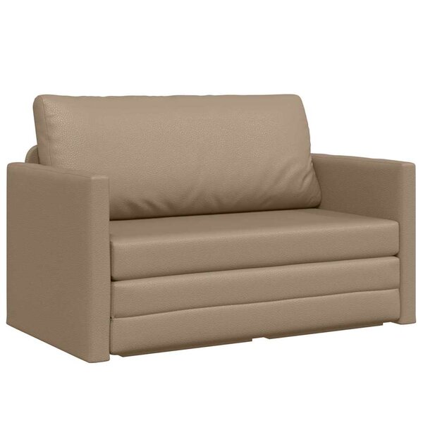 vidaXL Canapé-Lit Cappuccino 124 x 71 x 78 cm Cuir artificiel