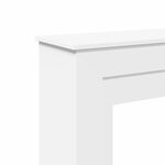 VidaXL Cadre de cheminée blanc 90x30x90 cm bois d'ingénierie