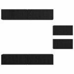 vidaXL Ensemble meuble TV 6 Pièces Chêne noir Bois d'ingénierie