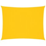 vidaXL Voile de parasol tissu oxford rectangulaire 6x7 m jaune
