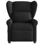 vidaXL Fauteuil inclinable Noir Tissu