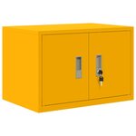 vidaXL Armoire de rangement Jaune moutarde 60 x 40 x 40 cm Acier