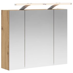 vidaXL Armoire Miroir de Salle de Bain Chêne artisan 60 x 14 5 x 50 cm