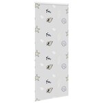 vidaXL Store enrouleur de douche avec cassette largeur du tissu 96 cm
