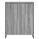 vidaXL Cabinet à chaussures avec stockage Gris Sonoma 79 x 36 x 100 cm