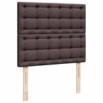 VidaXL Cadre de lit ottoman avec matelas marron foncé 120x190 cm tissu