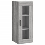 vidaXL Buffet haut Sonoma gris 34 5x34x180 cm Bois d'ingénierie