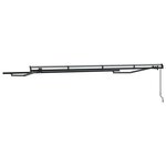 vidaXL Cadre de auvent Anthracite 4 x 2 m Métal