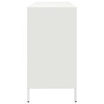 vidaXL Buffet blanc 135x39x73 5 cm acier laminé à froid