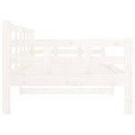 vidaXL Lit de jour sans matelas blanc bois de pin massif 90x190 cm