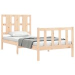 vidaXL Cadre de lit sans matelas 100x200 cm bois massif de pin