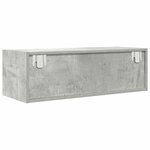 vidaXL Meubles TV 2 Pièces gris béton 80x31x25 5 cm bois d'ingénierie