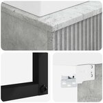vidaXL Basin de lavage mural Gris béton 40 x 41 x 39 cm