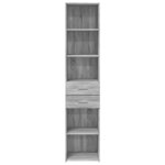 vidaXL Buffet haut sonoma gris 40x42 5x185 cm bois d'ingénierie