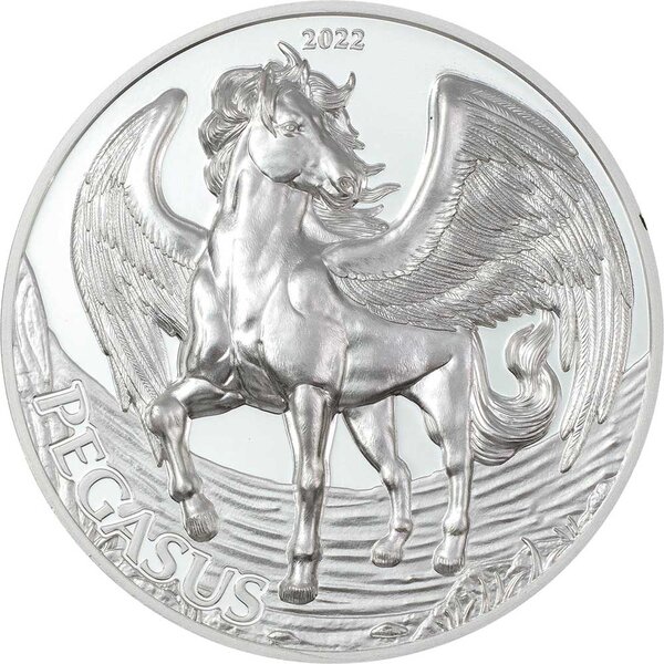 Pièce de monnaie en Argent 1000 Shillings g 31.1 (1 oz) Millésime 2022 Mythical Creatures Tanzania PEGASUS