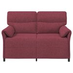 vidaXL Canapé 100  polyester  cadre en métal  MDF  Contreplaqué