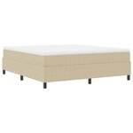 VidaXL Lit Box Spring Vert Clair Grey Super King Tissu en Velours Côtelé