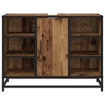 vidaXL Meuble de Lavabo de Salle de Bain Bois ancien 80 x 33 x 60 cm