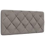 vidaXL Lit avec matelas taupe 100x200 cm tissu
