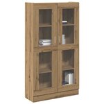 vidaXL Buffet haut Chêne artisanal 82 5x30 5x150 cm Bois d'ingénierie
