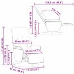 vidaXL Fauteuil de massage inclinable Noir 91 x 71 x 105 cm Velours