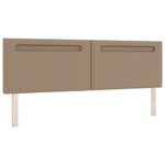 vidaXL Lit Box Spring avec matelas Cappuccino  Super King  en simili cuir