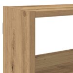 vidaXL Étagère cube murale 7 compartiments chêne artisanal