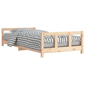 vidaXL Cadre de lit pour enfant 90x190 cm Bois de pin massif