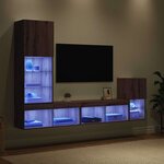 vidaXL Meubles TV muraux Chêne artisanal Bois d'ingénierie
