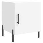 vidaXL Tables de chevet 2 Pièces blanc 40x40x50 cm bois d’ingénierie