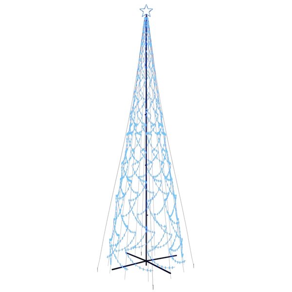 vidaXL Arbre de Noël cône 3000 LED Bleues 230x800 cm