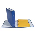 Classeur rembordé prolypropylène 2 anneaux 30mm - A5 - Bleu x 20 EXACOMPTA