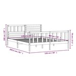 vidaXL Cadre de lit sans matelas bois massif 120x200 cm