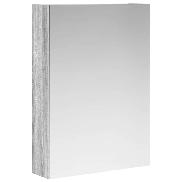 vidaXL Armoire Miroir de Salle de Bain Gris Sonoma 50 x 14 5 x 70 cm
