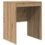 vidaXL Bureau avec rangement Chêne stylé Bois d'ingénierie