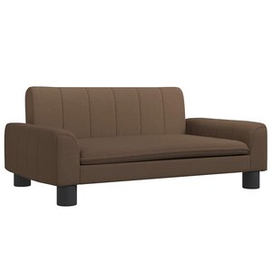 vidaXL Canapé pour enfants marron 70x45x30 cm tissu