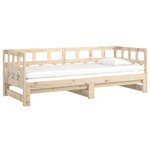 vidaXL Lit coulissant sans matelas bois de pin solide 2x(80x200) cm