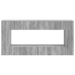 vidaXL Table console Gris Sonoma 155 x 29 x 74 cm Bois d’ingénierie