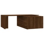 vidaXL Table basse Chêne marron 150x50x35 cm Bois d'ingénierie