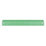 vidaXL Serre avec cadre en acier vert 28 m² 14x2x2 m