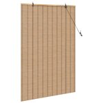 vidaXL Store enrouleur Autre Marron Clair 120 x 160 cm Bambou