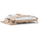 vidaXL Cadre de lit sans matelas 180x200 cm bois massif de pin