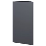 vidaXL Jardinières 2 Pièces anthracite triangulaire 40x34 5x70 cm acier